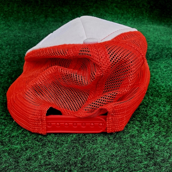 Vintage Rainbow Reef Key Largo Florida Red/White Mesh Snapback Trucker Cap Hat - Picture 4 of 9